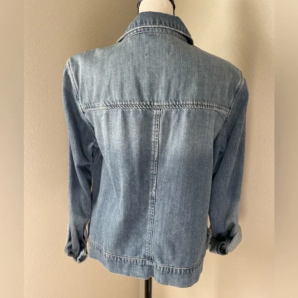 Paige Aveline Classic Denim Jacket Size large - Picture 4 of 6